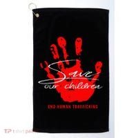 Save Our Children End Human Trafficking Golf Towel thumb 0