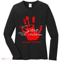 Save Our Children End Human Trafficking Women's Long Sleeve Shirt thumb 0