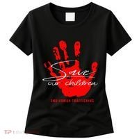 Save Our Children End Human Trafficking Women's T-Shirt thumb 0
