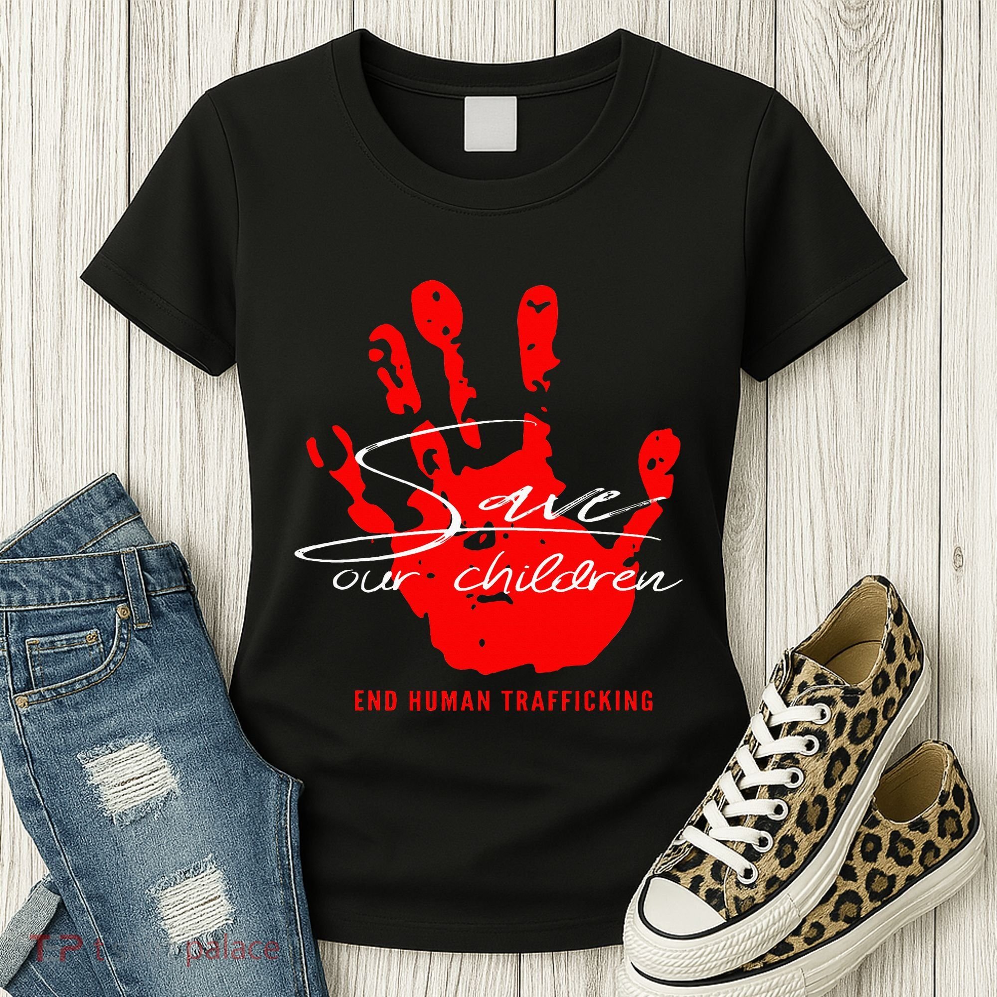 Save Our Children End Human Trafficking Women's T-Shirt