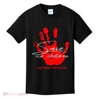 Save Our Children End Human Trafficking Kids T-Shirt thumb 0