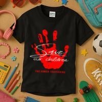 Save Our Children End Human Trafficking Kids T-Shirt thumb 3