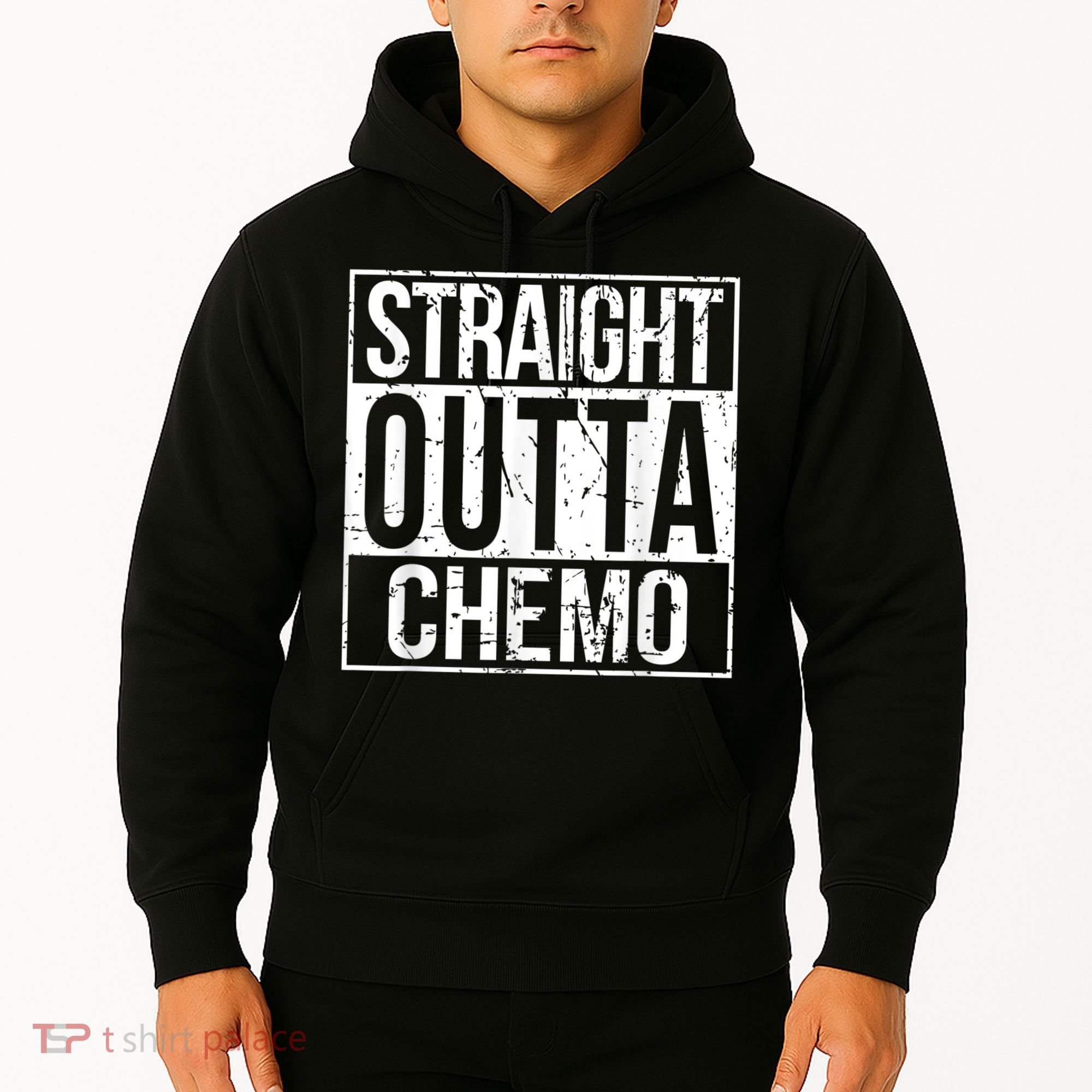 Straight Outta Chemo Battle Cancer Awareness Hoodie