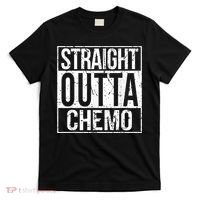 Straight Outta Chemo Battle Cancer Awareness T-Shirt thumb 0