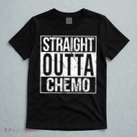Straight Outta Chemo Battle Cancer Awareness T-Shirt thumb 5