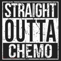 Straight Outta Chemo Battle Cancer Awareness Beanie thumb 2
