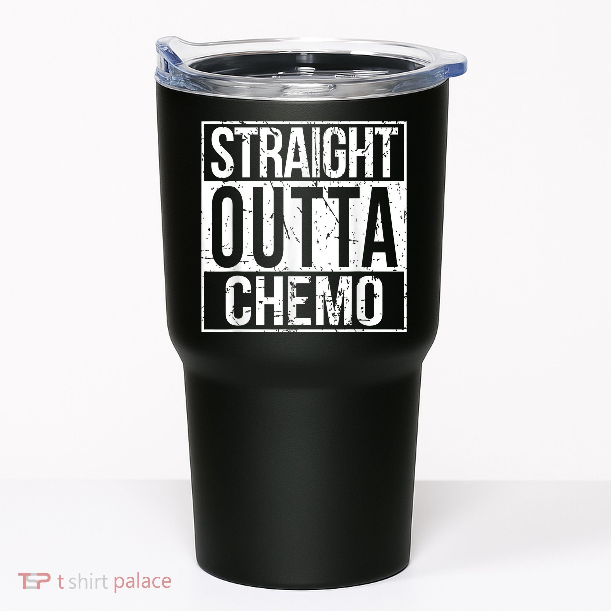 Straight Outta Chemo Battle Cancer Awareness Tumbler