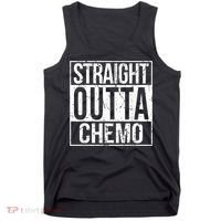 Straight Outta Chemo Battle Cancer Awareness Tank Top thumb 0