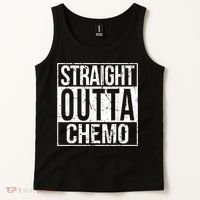 Straight Outta Chemo Battle Cancer Awareness Tank Top thumb 2