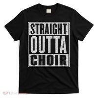 Straight Outta Choir Funny Music Singer Gift T-Shirt thumb 0