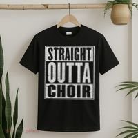 Straight Outta Choir Funny Music Singer Gift T-Shirt thumb 2