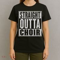 Straight Outta Choir Funny Music Singer Gift T-Shirt thumb 4