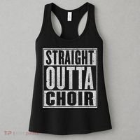 Straight Outta Choir Funny Music Singer Gift Women's Tank Top thumb 3