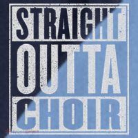 Straight Outta Choir Funny Music Singer Gift Raglan Baseball Sleeve Shirt thumb 2