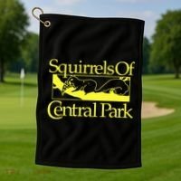Squirrels Of Central Park Golf Towel thumb 1
