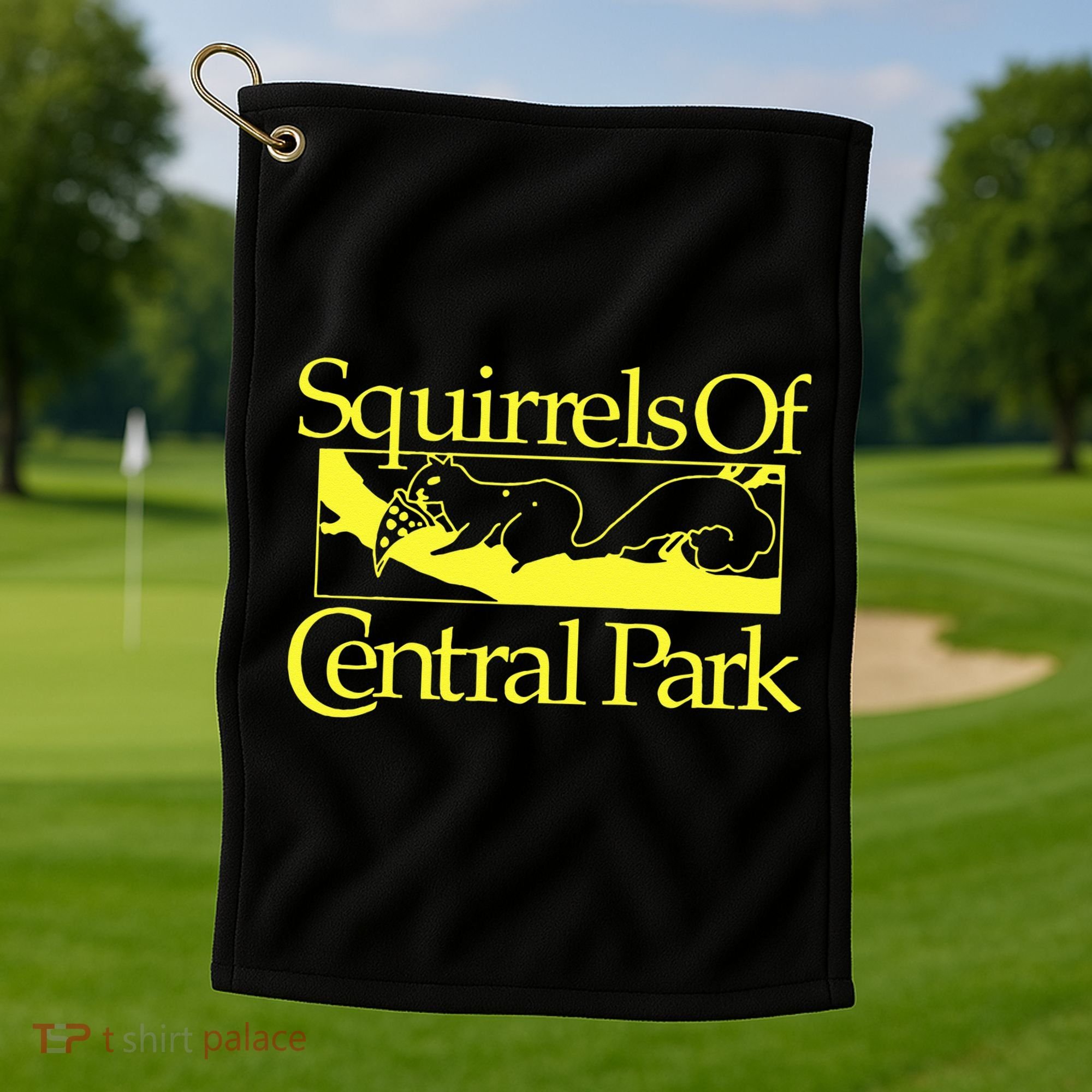 Squirrels Of Central Park Golf Towel
