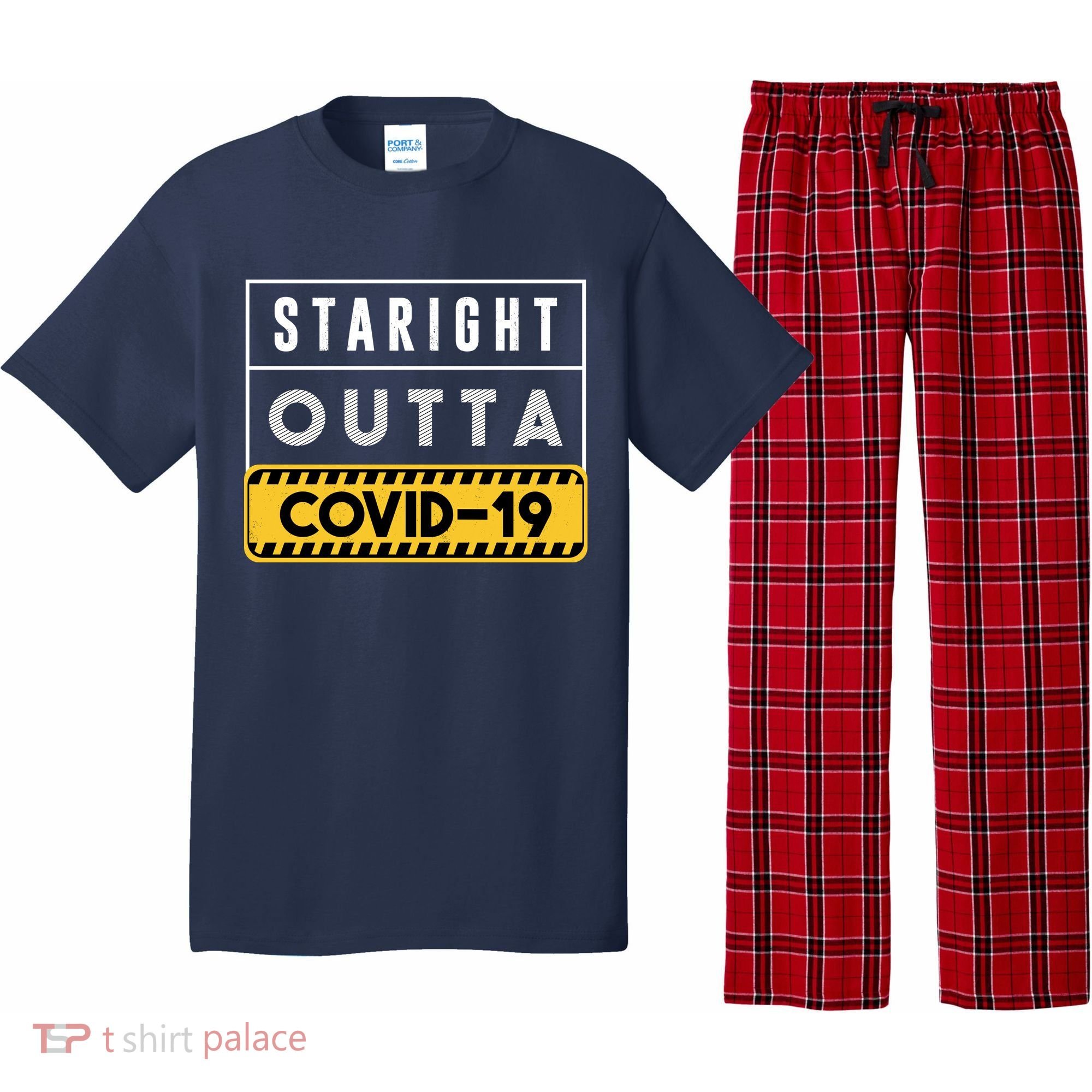 Straight Outta Covid 19 Pajama Set