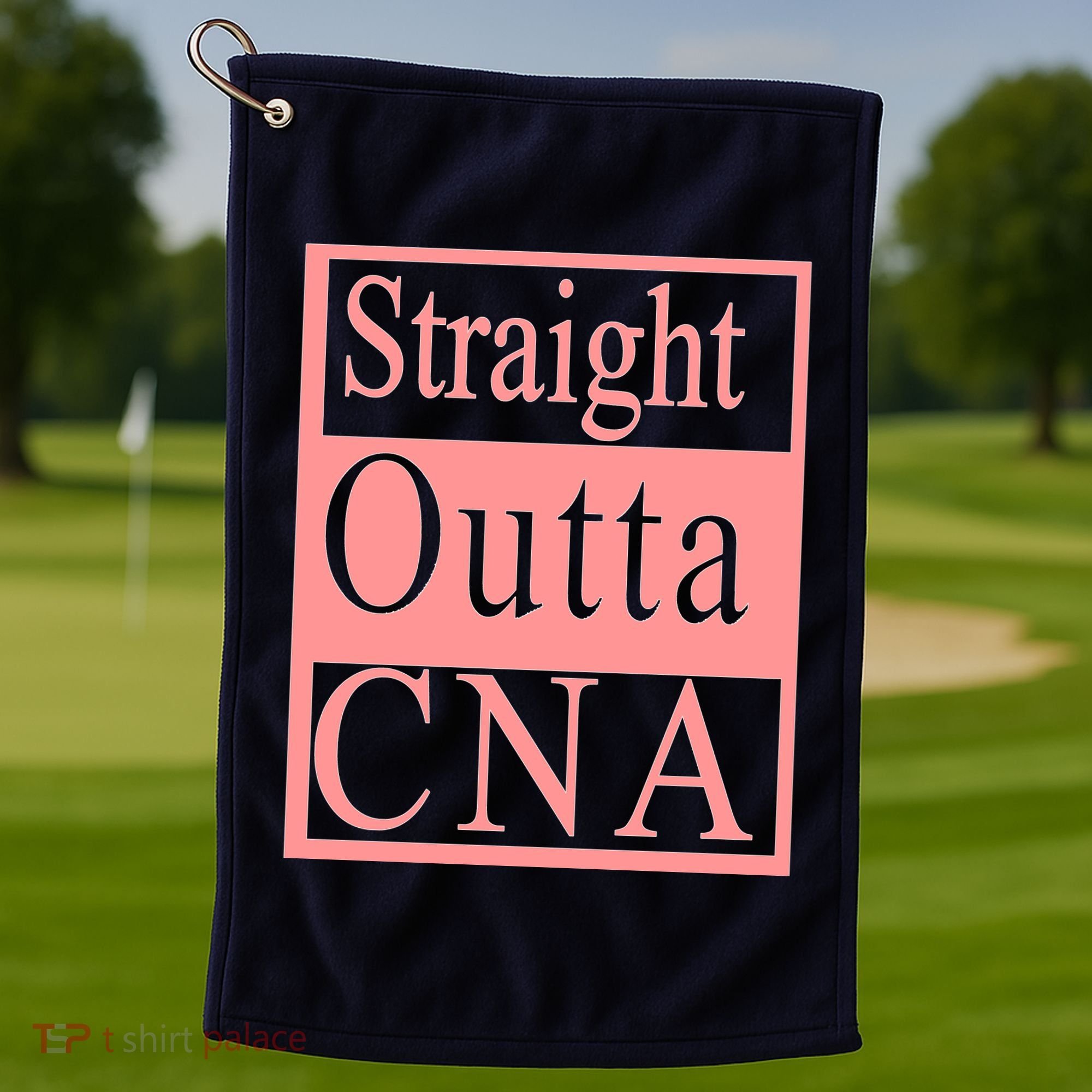 Straight Outta CNA Golf Towel