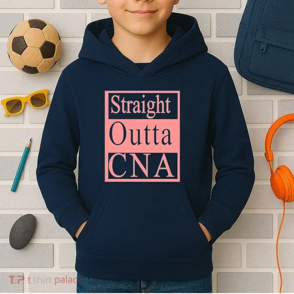 Straight Outta CNA Kids Hoodie