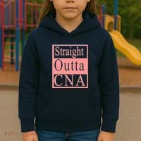 Straight Outta CNA Kids Hoodie thumb 3