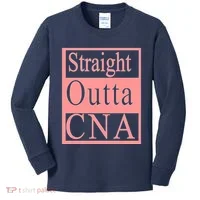 Straight Outta CNA Kids Long Sleeve Shirt thumb 0