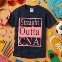 Straight Outta CNA Kids T-Shirt thumb 3