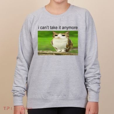 Silly Owl Cat Meme I CanT Take It Anymore Women's Sweatshirt