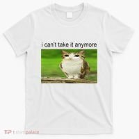 Silly Owl Cat Meme I CanT Take It Anymore T-Shirt thumb 0