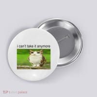Silly Owl Cat Meme I CanT Take It Anymore Button thumb 0