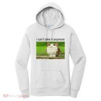 Silly Owl Cat Meme I CanT Take It Anymore Women's Hoodie thumb 0