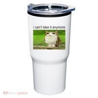 Silly Owl Cat Meme I CanT Take It Anymore Tumbler thumb 0