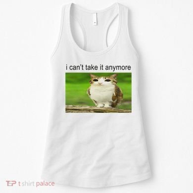 Silly Owl Cat Meme I CanT Take It Anymore Women's Tank Top