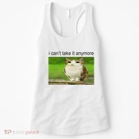 Silly Owl Cat Meme I CanT Take It Anymore Women's Tank Top thumb 0