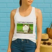 Silly Owl Cat Meme I CanT Take It Anymore Women's Tank Top thumb 2