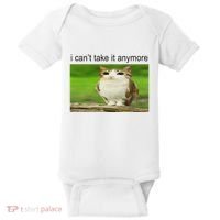 Silly Owl Cat Meme I CanT Take It Anymore Baby Bodysuit thumb 0