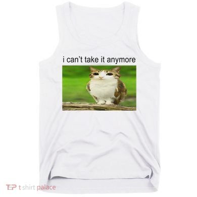 Silly Owl Cat Meme I CanT Take It Anymore Tank Top