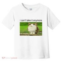 Silly Owl Cat Meme I CanT Take It Anymore Toddler T-Shirt thumb 0