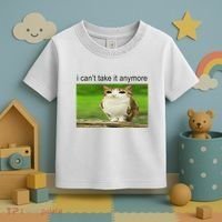 Silly Owl Cat Meme I CanT Take It Anymore Toddler T-Shirt thumb 3