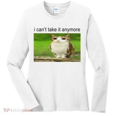 Silly Owl Cat Meme I CanT Take It Anymore Women's Long Sleeve Shirt