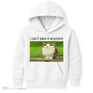 Silly Owl Cat Meme I CanT Take It Anymore Kids Hoodie