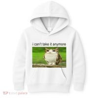Silly Owl Cat Meme I CanT Take It Anymore Kids Hoodie thumb 0