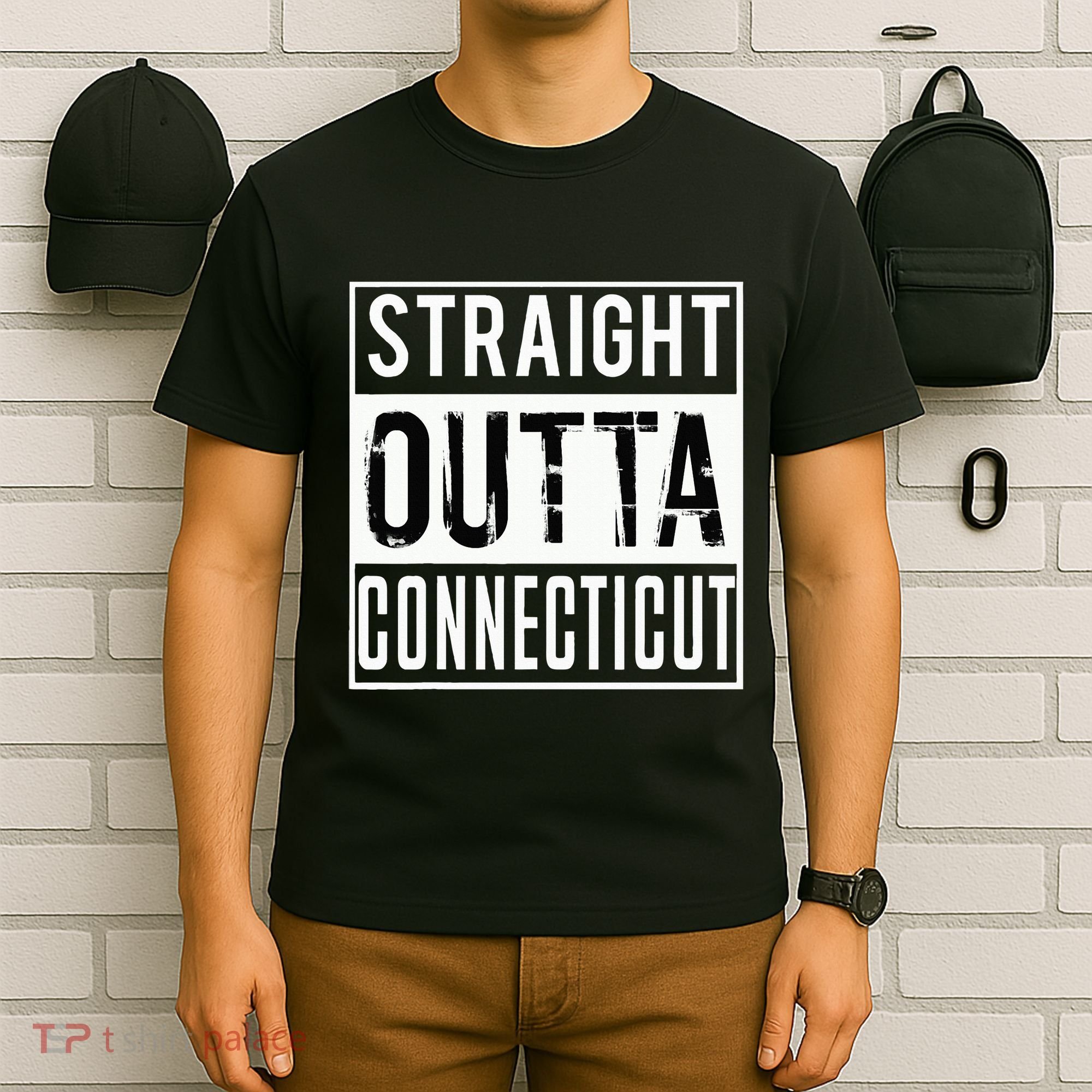 Straight Outta Connecticut Connecticut T-Shirt
