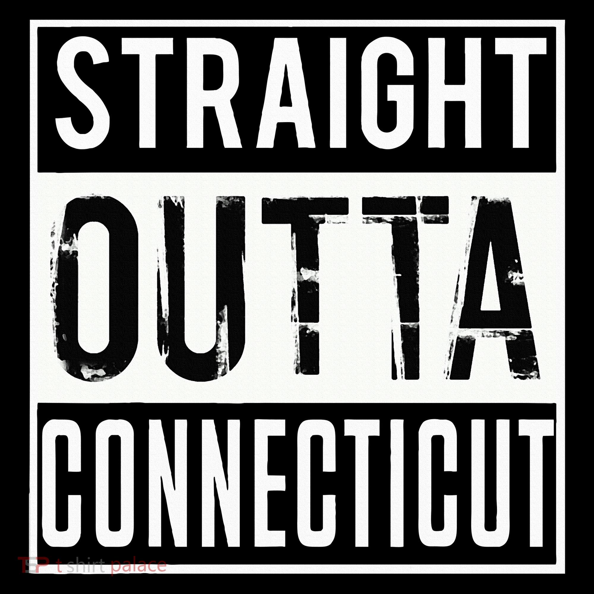 Straight Outta Connecticut Connecticut Women's Hoodie