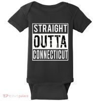 Straight Outta Connecticut Connecticut Baby Bodysuit thumb 0