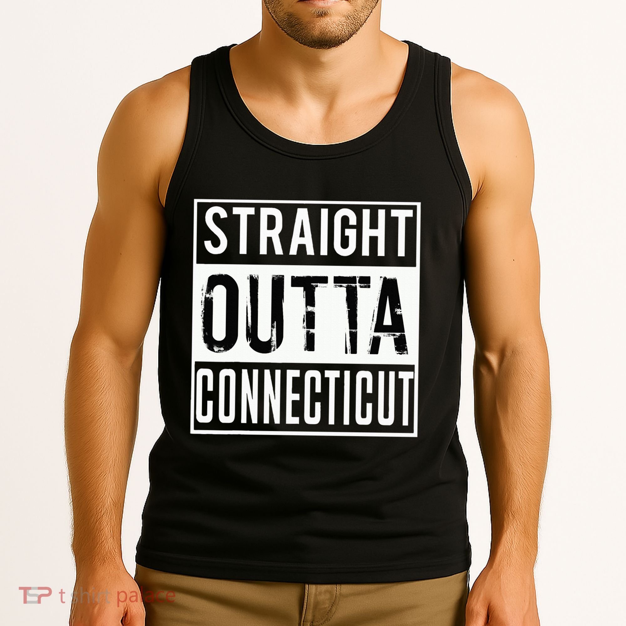 Straight Outta Connecticut Connecticut Tank Top
