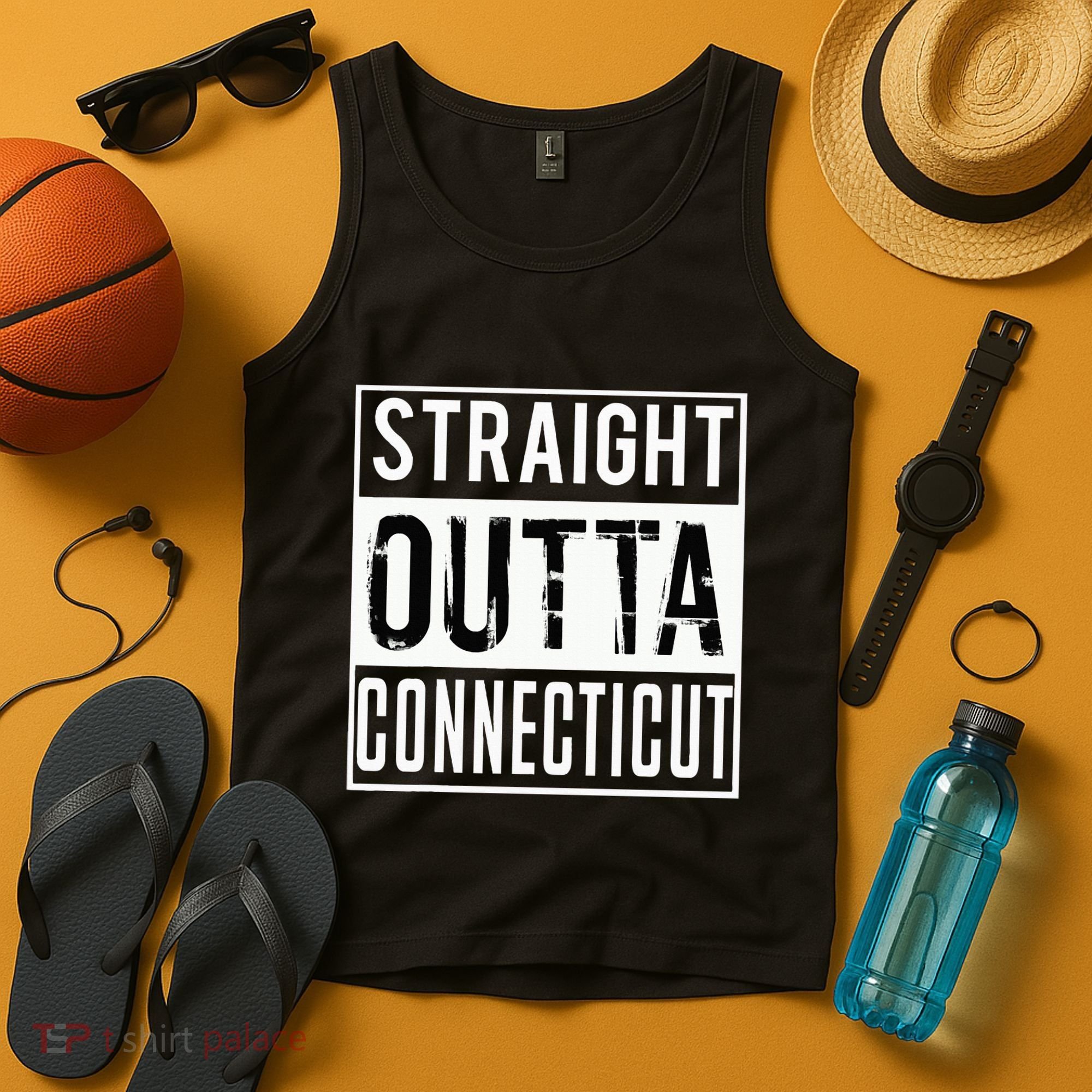 Straight Outta Connecticut Connecticut Tank Top