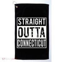 Straight Outta Connecticut Connecticut Golf Towel thumb 0