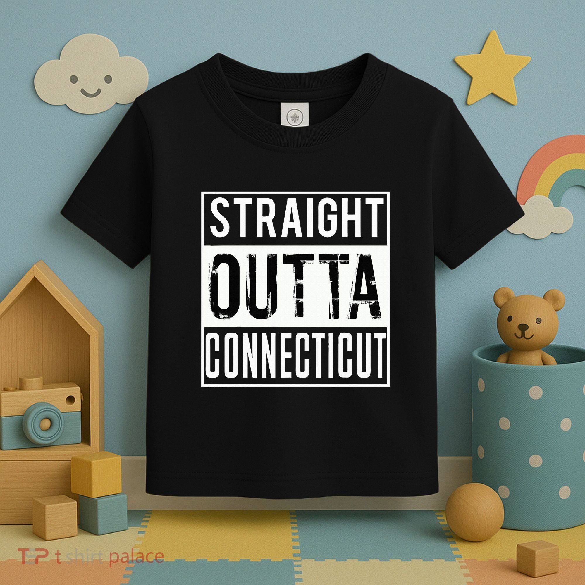 Straight Outta Connecticut Connecticut Toddler T-Shirt