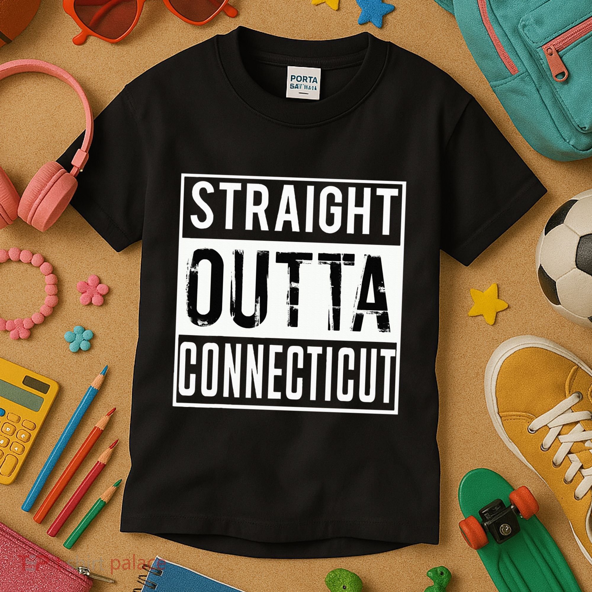 Straight Outta Connecticut Connecticut Kids T-Shirt