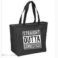 Straight Outta Connecticut Connecticut Tote Bag thumb 2